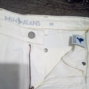 MIH WOMAN JEANS CREAM MARRAKESH AVIATOR JEANS MID RISE, KICK FLARE SIZE 28